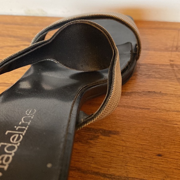 Muted Silver Slide Sandals - Picture 10 of 10